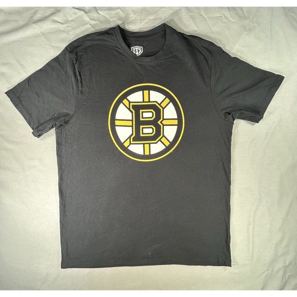 OTS‎ Boston Bruins short sleeve black Tshirt women's XL NHL
